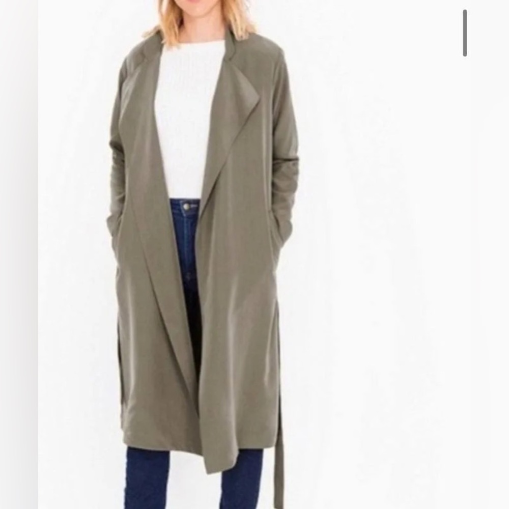 American Apparel Trench Coat Size XS/S